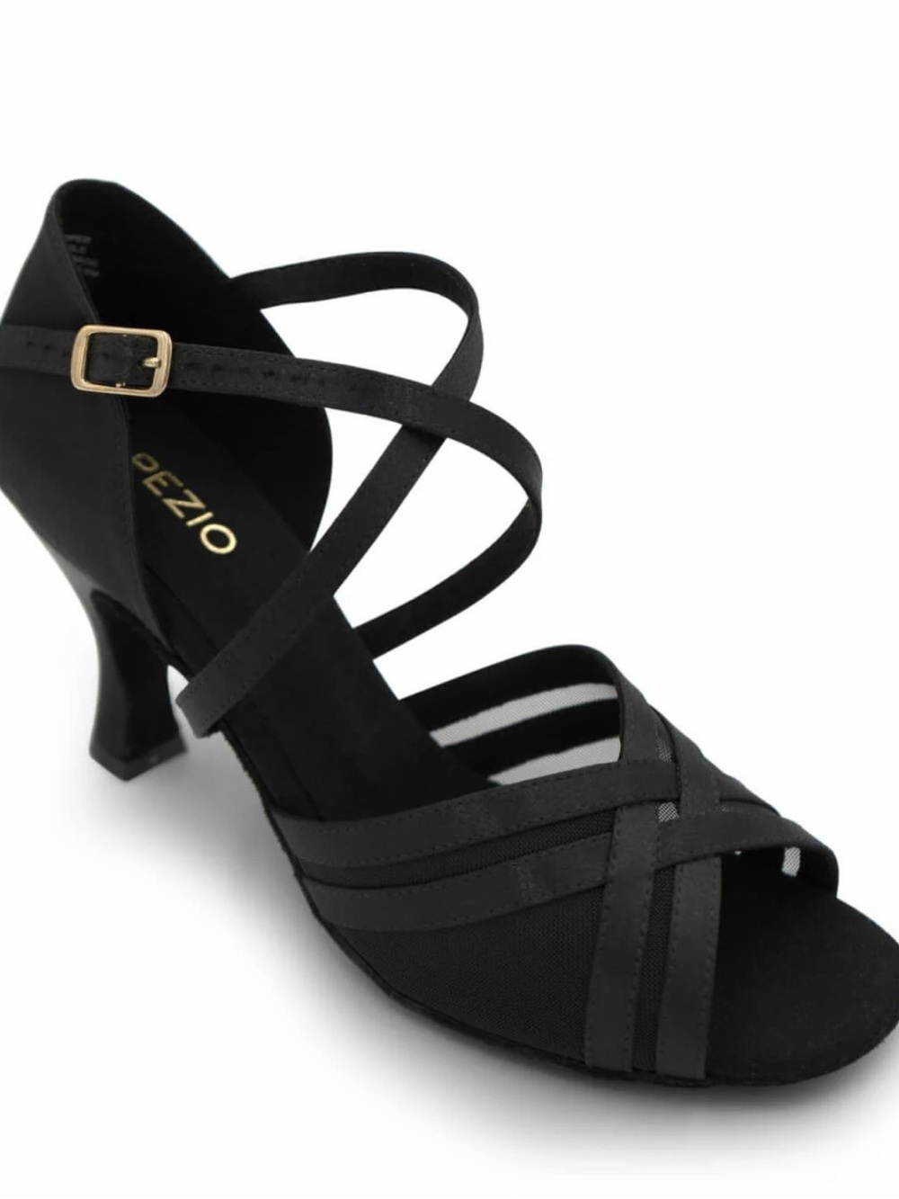 Capezio Black Strappy Latin Heels
